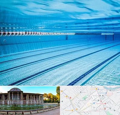 استخر شبانه روزی در عفیف آباد شیراز