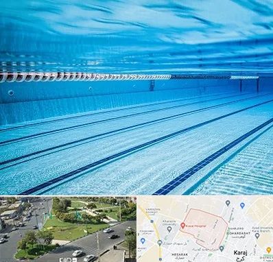 استخر شبانه روزی در شاهین ویلا کرج