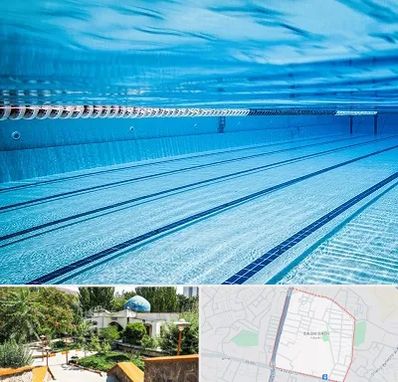 استخر شبانه روزی در باغمیشه تبریز