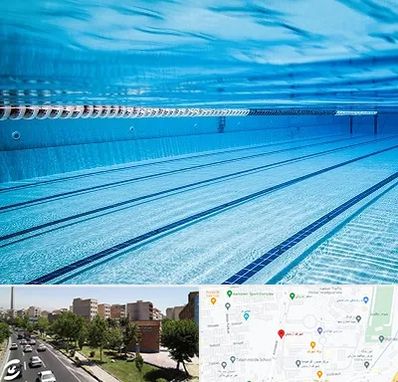 استخر شبانه روزی در شهرک آزمایش