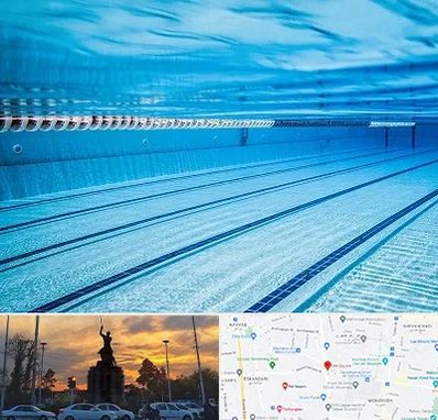 استخر شبانه روزی در میدان حر