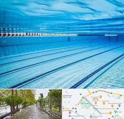 استخر شبانه روزی در خیابان ارم شیراز