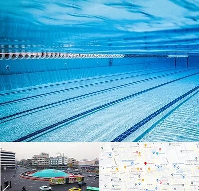 استخر شبانه روزی در میدان انقلاب