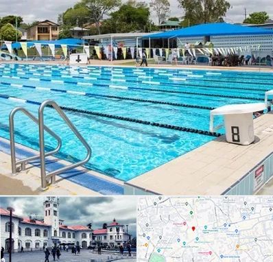 استخر روباز در میدان شهرداری رشت