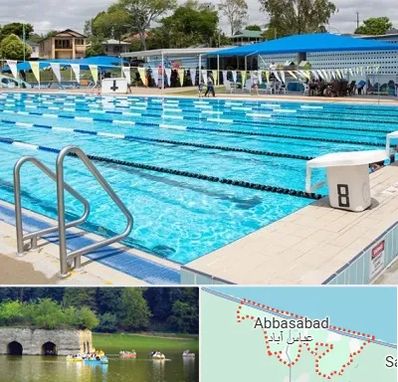 استخر روباز در عباس آباد