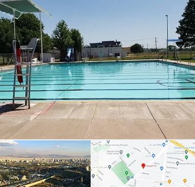 استخر روباز بانوان در هنگام