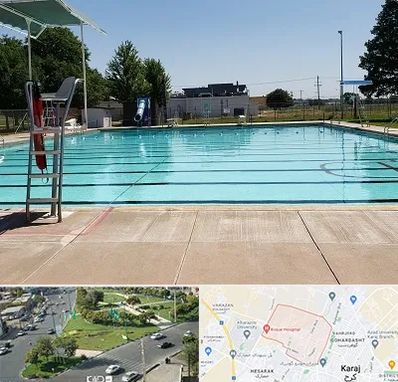 استخر روباز بانوان در شاهین ویلا کرج