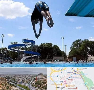 استخر روباز مردانه در معالی آباد شیراز