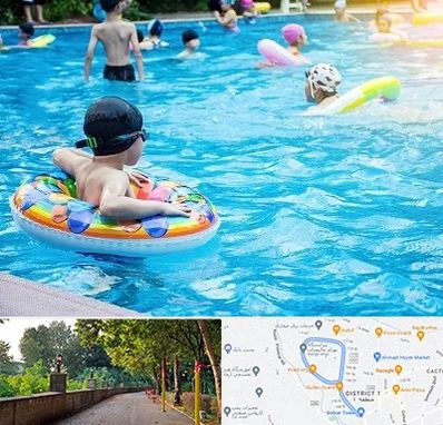 استخر کودکان در فلکه گاز رشت