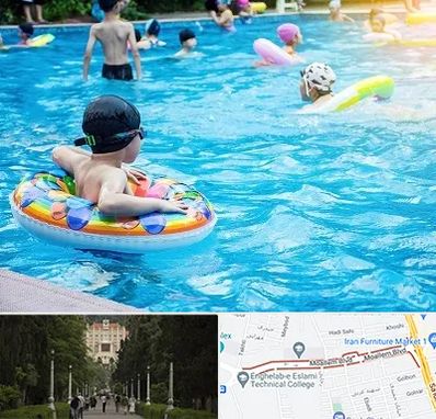 استخر کودکان در بلوار معلم رشت 