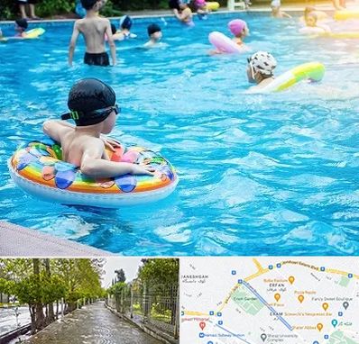 استخر کودکان در خیابان ارم شیراز