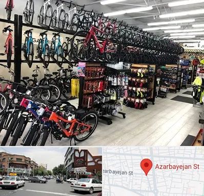 فروشگاه دوچرخه در خیابان آذربایجان