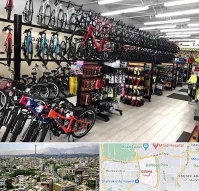 فروشگاه دوچرخه در گیشا 