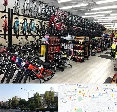 فروشگاه دوچرخه در میدان کاج