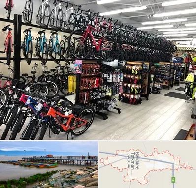 فروشگاه دوچرخه در بندر ترکمن