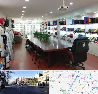 فروشگاه لوازم رزمی در خیابان ملاصدرا شیراز