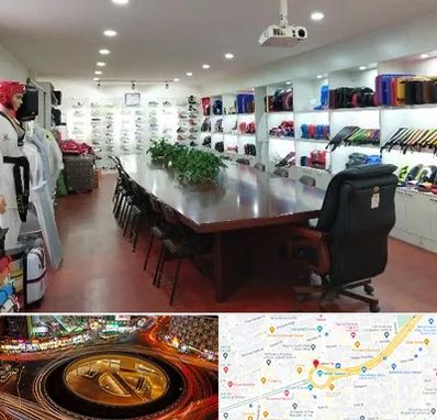 فروشگاه لوازم رزمی در میدان ولیعصر 