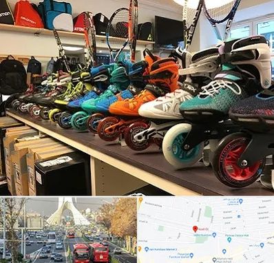 فروشگاه اسکیت در خیابان آزادی