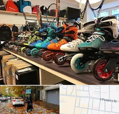 فروشگاه اسکیت در خیابان فلسطین