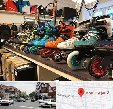 فروشگاه اسکیت در خیابان آذربایجان
