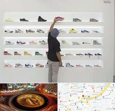 فروشگاه کفش ورزشی در میدان ولیعصر