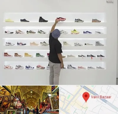 فروشگاه کفش ورزشی در بازار وکیل شیراز