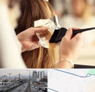 آرایشگاه رنگ و مش در بلوار ارتش