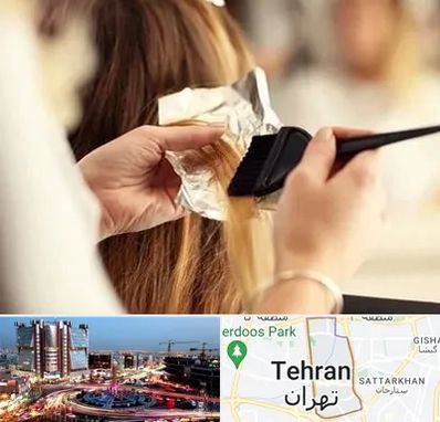 آرایشگاه رنگ و مش در صادقیه تهران