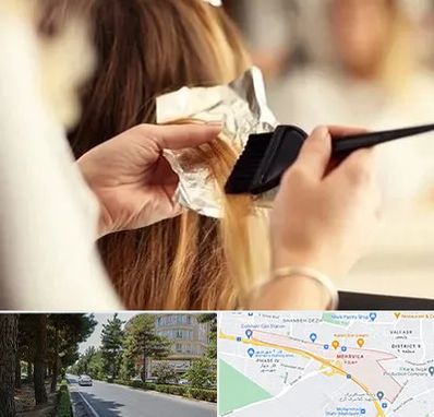 آرایشگاه رنگ و مش در مهرویلا کرج