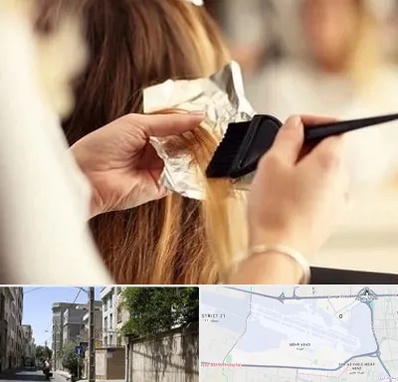 آرایشگاه رنگ و مش در مهرآباد