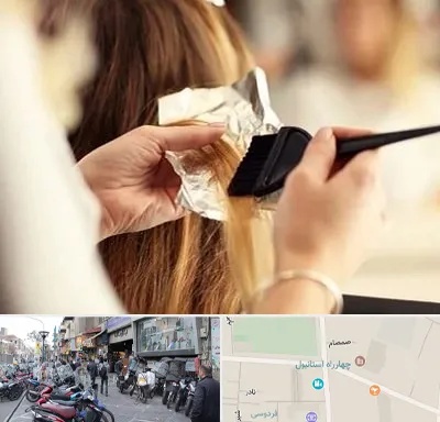 آرایشگاه رنگ و مش در چهارراه استانبول