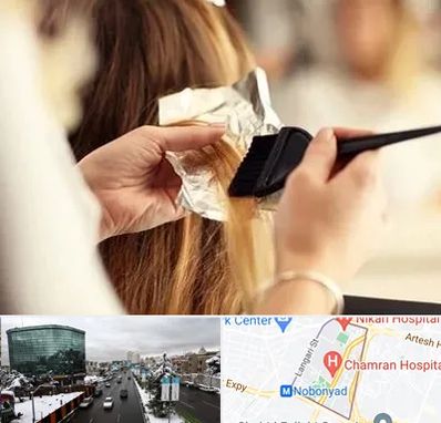 آرایشگاه رنگ و مش در اقدسیه