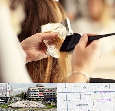 آرایشگاه رنگ و مش در مرکز تهران