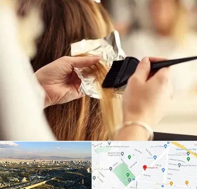 آرایشگاه رنگ و مش در هنگام