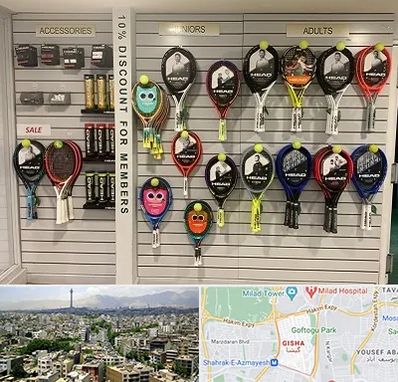 فروشگاه لوازم تنیس در گیشا 