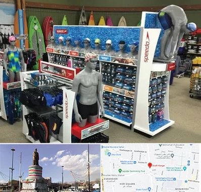 فروشگاه لوازم شنا در کارگر جنوبی