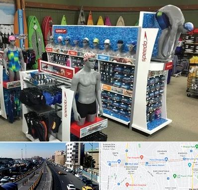 فروشگاه لوازم شنا در پیروزی 