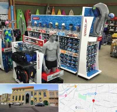 فروشگاه لوازم شنا در زنبیل آباد قم
