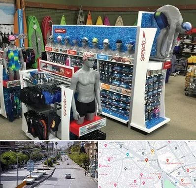 فروشگاه لوازم شنا در خیابان زند شیراز