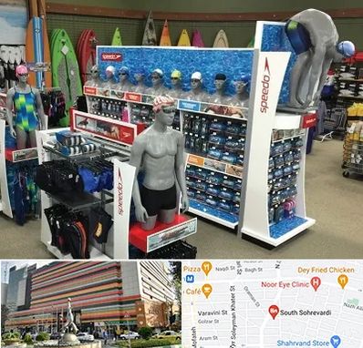 فروشگاه لوازم شنا در سهروردی 