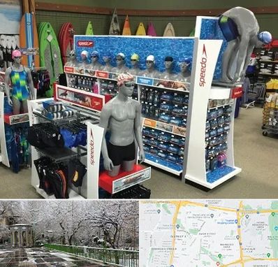 فروشگاه لوازم شنا در باغ فیض