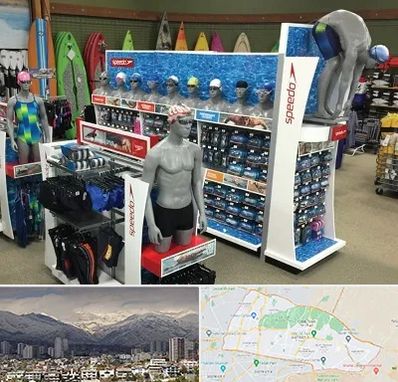 فروشگاه لوازم شنا در منطقه 4 تهران
