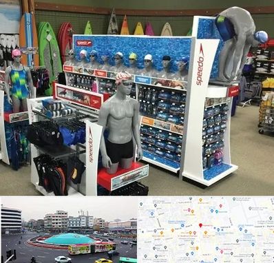 فروشگاه لوازم شنا در میدان انقلاب