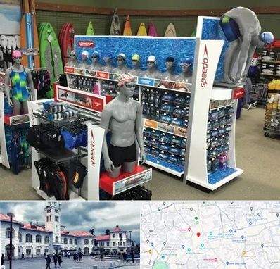 فروشگاه لوازم شنا در میدان شهرداری رشت