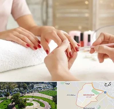 آموزشگاه کاشت ناخن در مهرشهر کرج 