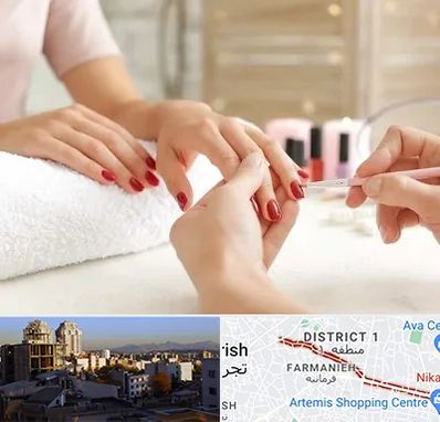 آموزشگاه کاشت ناخن در فرمانیه 