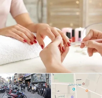 آموزشگاه کاشت ناخن در چهارراه استانبول