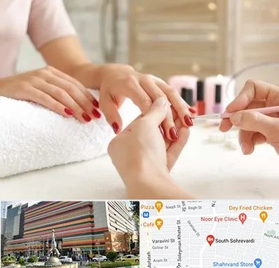 آموزشگاه کاشت ناخن در سهروردی 