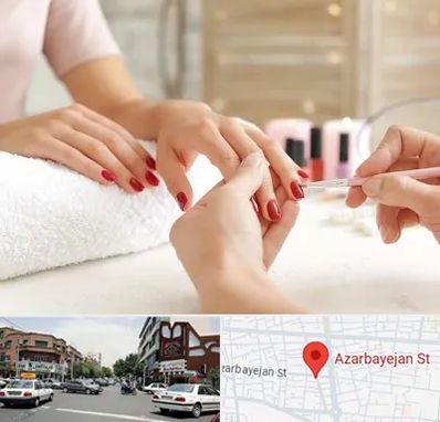 آموزشگاه کاشت ناخن در خیابان آذربایجان