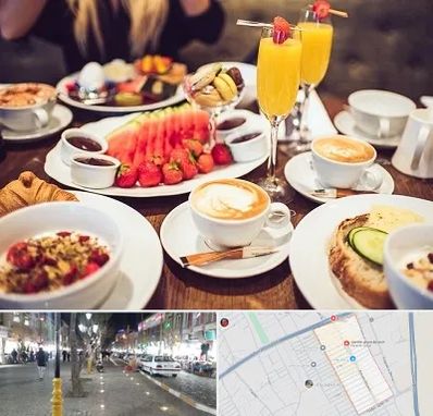 صبحانه سلف سرویس در باغ فیض اسلامشهر